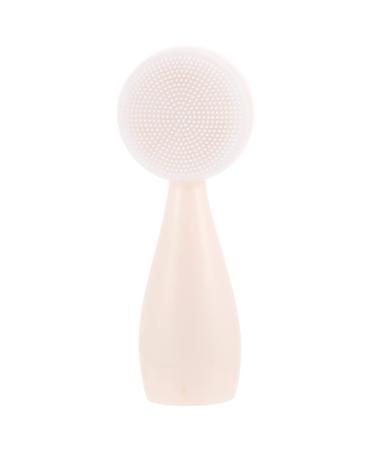 OHPHCALL Silicone Face Brush Cleansing Facial Brush Cleaning Facial Brush Face Brush Cleanser Multifunctional Cleaning Brush Face Massage Brush Fiber Washbasin Silica Gel White Soft Fur