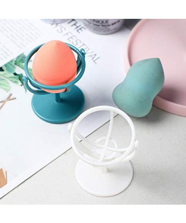 Ikaar 2-Piece Makeup Sponge Holder - Beauty Blender Drying Frame (White + Blue) | Best Makeup Puff Storage Solution - Buy Online on GoSupps.com