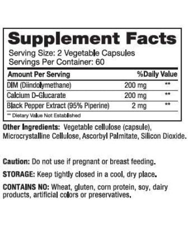 Neurobiologix DIM Pro 120 Vegetable Capsules - Support Hormonal Balance - Buy Online on GoSupps.com