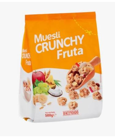 Muesli Crunchy Hacendado aux Fruits Pack de 3 500 g