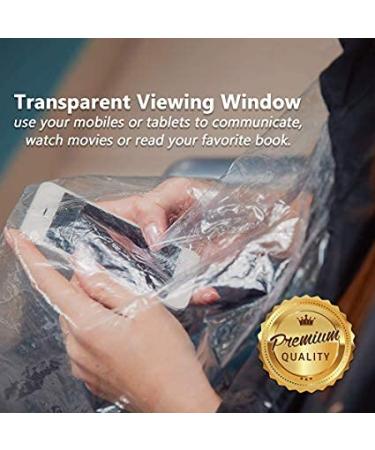 Green-Estetica Professional Barber Cape for Hair Cutting - Black | Water & Stain Resistant Salon Cape with See-Through Window & Adjustable Neck Closure for Men & Women - Buy Online on GoSupps.com
