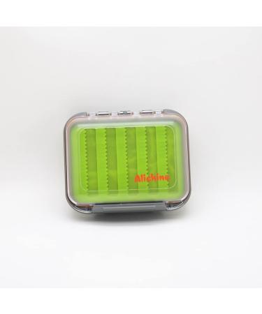 Small Green Silicone Fly Box for Fly Fishing with Ice Jig Slots - Compact Fishing Tackle Organizer - Buy Online on GoSupps.com