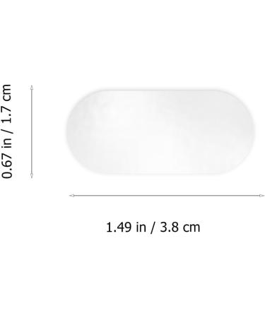 60pcs Transparent Silicone Ear Stickers | Cosmetic Ear Patch Makeup Tape | Invisible Earring Support for Women Men | 3.7x1.6cm - Buy Online on GoSupps.com