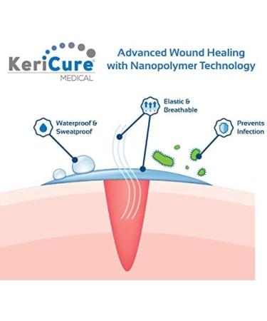 KeriCure Natural Seal Invisible Liquid Bandage 2 Pack - Soothe, Seal, and Protect Small Cuts, Scrapes, Rashes, and More - Sting-Free, Moisturizing Spray on Bandage - No Harsh Chemicals - Buy Online on GoSupps.com
