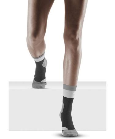 CEP Women's Hiking Light Merino Mid Cut Socks | Compression Trekking Socks for Stability & Comfort | 27 Stone Grey - Buy Online on GoSupps.com