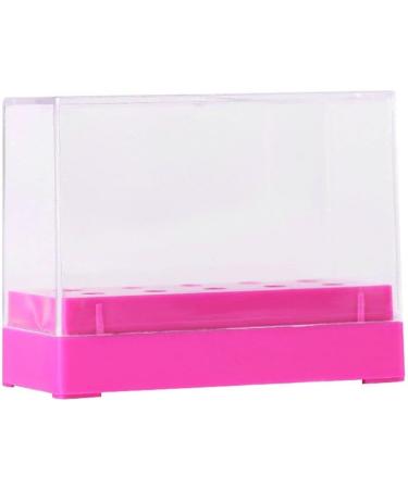 Generic 10 Holes Nail Drill Bits Holder Display Standing With Cover Storage Box Nail Art Equipment Grinding Heads Displayer Manicure Tool Practical and Attractive - Buy Online on GoSupps.com