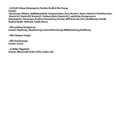 EILLES Tea Gift Basket - Premium Tea Elegant Glass & Finest Honey | Perfect International Shipping - Buy Online on GoSupps.com