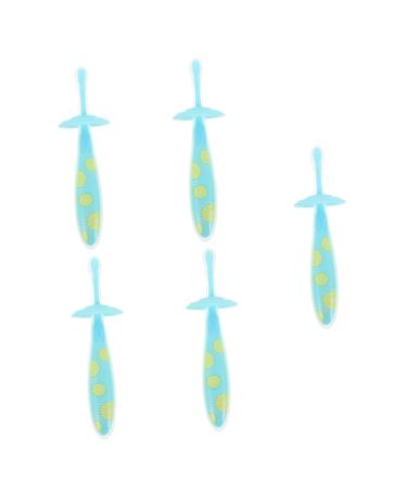 Frcolor 5st toothbrush Transparent shoe belt baby toys newborn wristw hten for washing the face of the face tooth cleaning brush pite toys Stk adjust manual child