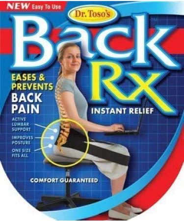 Dr. Toso's Back Rx Portable Back Support Belt for Posture Improvement - One Size Fits All