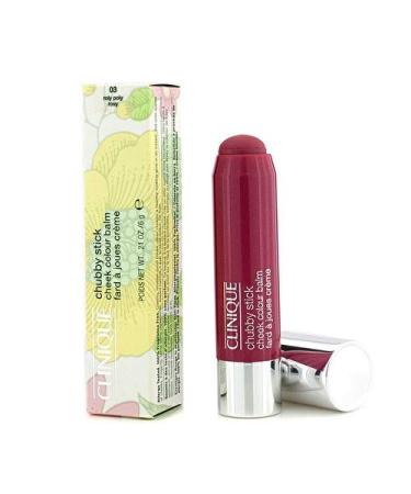 Clinique Chubby Stick Cheeks Color Balm  03 Roly Poly Rosy  0.21 Ounce