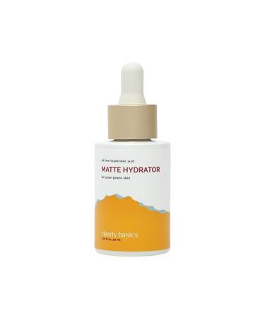 Clearly Basics Matte Hydrator OIL CONTROL Serum Hyaluronic acid moisturizer for Oily & Acne Prone Skin Leaves Clean & Matte Finish 30ml