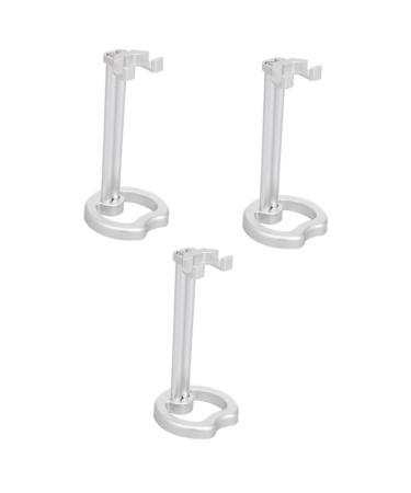 Minkissy 3st shaving brushes shaving stand made of metal double shaver holder bald head razor for men shaver razor holder electric razor CD-rust-free steel man