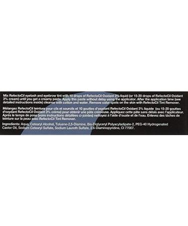 Refectocil SET - Pure Black Cream Hair Dye + Creme Oxidant 3% 3.4oz + Mixing Dish + Mascara Brush - Buy Online on GoSupps.com