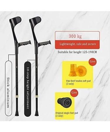 PSMPENG Forearm Crutches Adjustable Cane Forearm Crutches (1 Pair) - Lightweight Arm Cuff Crutch - Adjustable Comfortable Wrist Handle Standard and Tall Adults Lightweight Aluminum Lightweight Arm Black - Buy Online on GoSupps.com