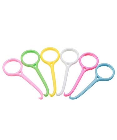 HG 6 pieces of aligner removal tool invisible removable braces clear tools for removing tooth chewing mouth correction holder