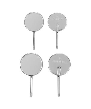 20-part front tooth mirror with handle toothed mouth mirror head stainless steel cone base mouth-mirror accessories intraoral tissue for the inside of the mouth (m)