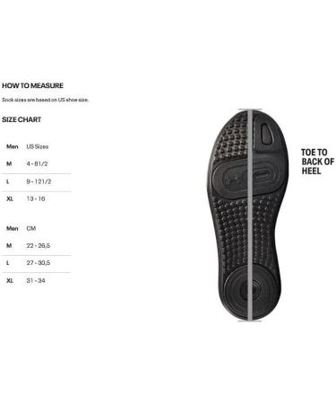 Under Armour Adult Cotton Crew Socks - 6 Black/Gray Pairs (Size Large) - Buy Online on GoSupps.com