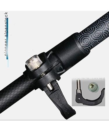 Carbon Fiber Wood T Handle Walking Sticks for Tourism Cane Trekking Nordic Walking Pole Hiking Crutches Ultralight Only 219G Crutches Blackpure - Buy Online on GoSupps.com