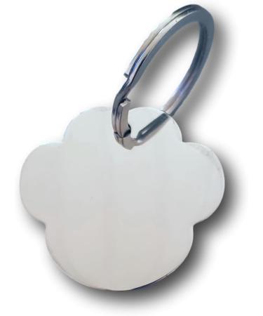 Personalized Paw Shape Dog Tag - Stainless Steel - Engravable 3 Sizes 6 Colors for Dogs Cats & Puppies - Buy Online on GoSupps.com