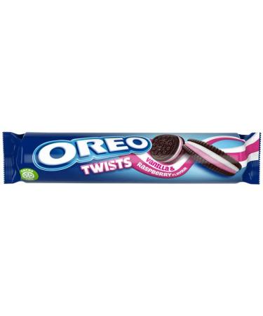 Oreo Twists Vanilla & Caramel Flavour Oreo Twists Vanilla & Raspberry Flavour Oreo Golden Sandwich Biscuits - Buy Online on GoSupps.com