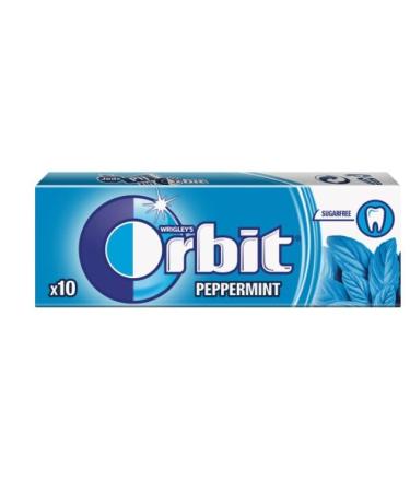 10-30 Packs of Original WRIGLEY'S Orbit/Extra Chewing Gum Packs Fresh Stock (Orbit Peppermint 20 Pack) Helps keep Teeth Clean And Mouth Fresh