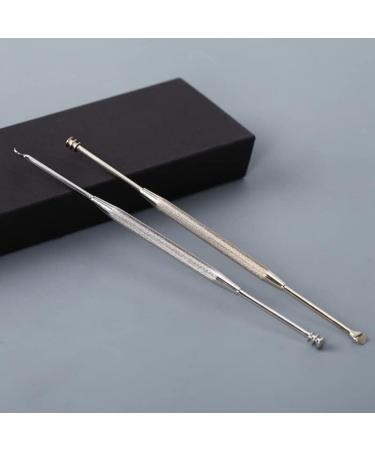 Stainless Steel Spiral Ear Pick Spoon - Double-Ended Ear Wax Removal Tool (Silver) - Buy Online on GoSupps.com
