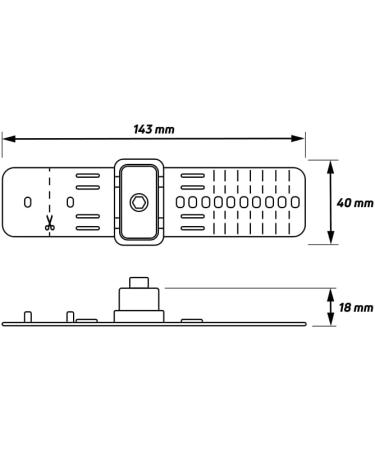 ZEFAL Gizmo Universal Mounting System for Bicycle Bottle Cage - Black | Shop Durable & Versatile Bike Accessories Online - Buy Online on GoSupps.com