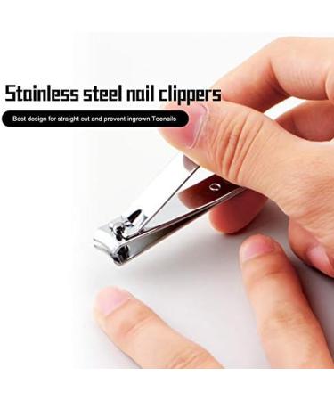 Fashion Stainless Steel Nail Clipper Cutter Trimmer Manicure Nail Art Toe Nail Clipper Manicure Beauty Tool Silver -Silver - Buy Online on GoSupps.com