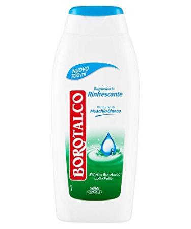 Borotalco: Bagno Di Talco Refreshing Bath Foam  White Musk Scent - 23.6 Fluid Ounces (700mL) Bottle   Italian Import