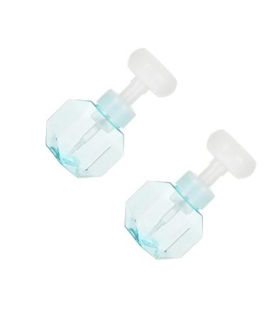 Fomiyes 2 pieces of champagne bottle Liquid donor milk Face foam bottle Pumping pumping pumping for liquids Foam bottle Pump Face Lotion Mini Foaming Hand Travel Clean 9.7x9.7x16.3cm Blue