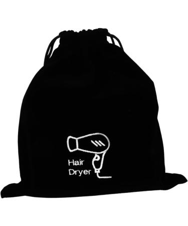 Beavorty 2pcs Flannel Hair Dryer Bag Blow Dryer Hair Dryer Bag Drawstring Jewelry Cosmetic Bag Travel 26.00X23.00X0.50CMx2pcs Blackx2pcs - Buy Online on GoSupps.com