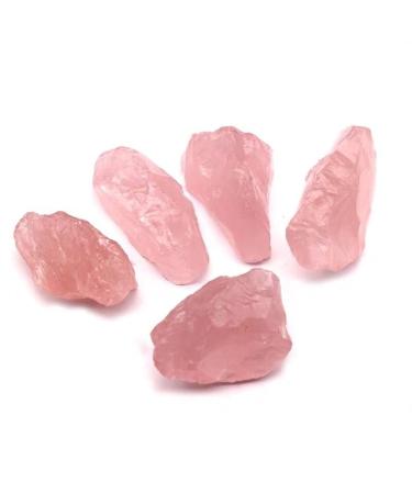 100G Natural Raw Pink Rose Quartz Crystal Rough Stone Specimen Crystal Love Natural Stones and Minerals Fish Tank Stone Crystal Decorations FZUGEDRLI 2-4pcs