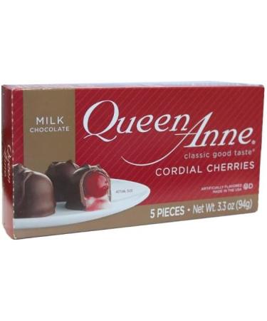 Queen Anne Cordial Milk Chocolate (2) Package Bundle (10 TOTAL - 5 per box) with BIG MAPLE Trivia Cards. Tasty Snack for Holidays Christmas Party Birthday Office Home - Buy Online on GoSupps.com