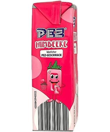 PEZ Raspberry Pack of 5 Drinking Pouches 200ml Raspberry Magic to Go + GETZH ThankYou Sticker - Buy Online on GoSupps.com