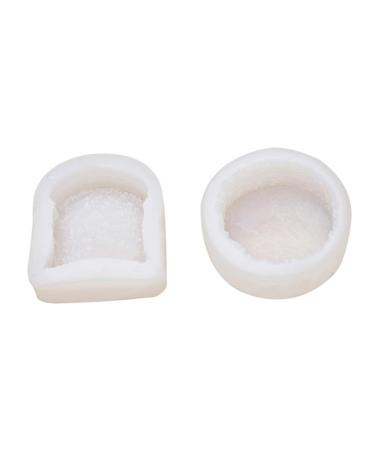 Milisten 4 Pcs Cake Mold Ice Cream Biscuit Silicone Soap Making Molds Molde De para Resina Chocolate Molds Cookie Cake Creative Baking Molds Aroma Silica Gel Cake Pie Muffin White Whitex2pcs 9X8X2.6CMx2pcs
