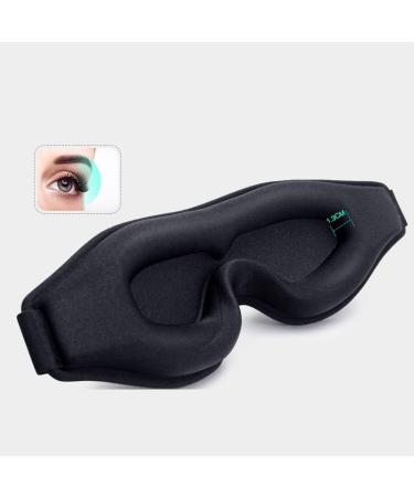 100% Blackout 3D Sleep Mask for Side Sleepers - Comfort Eye Shade Cover 2 Pcs for Travel Yoga & Napping - Buy Online on GoSupps.com