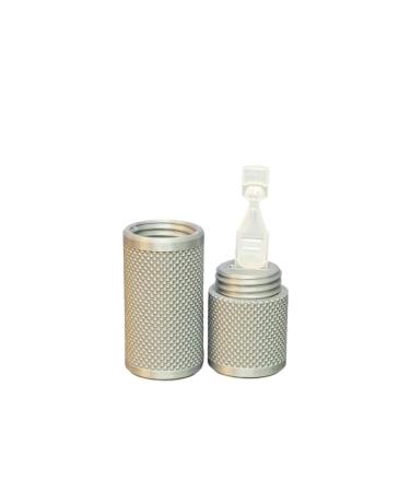 Znet3D Eye Drop Vial Holder & Pocket Carry Case - Holds One (1) Single-Use Eye Drop Vial - Great for carring in pocket purse/clutch school bag (Silver)