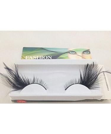 Dorisue Halloween Feather Eyelashes - Cat Eyes Black Tail Lashes for Witch Makeup, Cosplay, and Theatre - Hand-made Luxury Fashion False Lashes - Buy Online on GoSupps.com