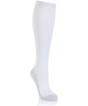 Safersox Sports Compression Stockings - White (Size 35-38) | Improve Circulation & Comfort | International Shipping - Buy Online on GoSupps.com