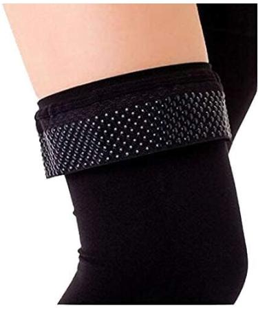 TOFLY Thigh High Compression Stockings - Open Toe Opaque (20-30mmHg) - Black (S) - Medical Grade Compression for Varicose Veins, Edema, DVT - Men & Women - Pair - Buy Online on GoSupps.com