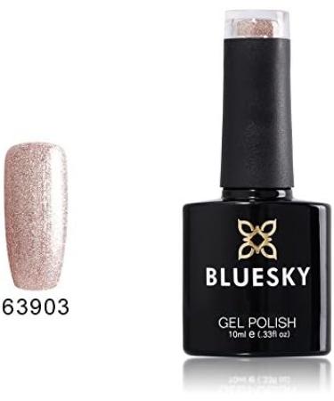 Bluesky Gel Nail Polish Pink Glitter Fairy Dust Light Pink Fine Glitter Iridescent Sparkle Nail Gel Polish 63903 UV LED Soak Off 10ml - Buy Online on GoSupps.com