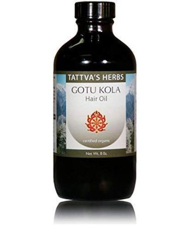 Gotu Kola Hair Oil Gotu Kola Brahmi Oil Brahmi Hair Oil Natural Herbal Hair Oil Ayurvedic Hair Oil Gotukola 8 oz Bottle