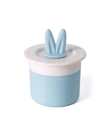 dijiusidy Face Cleaning Bubble Foamer Manual Squeeze Bubbler Foaming Cup Plastic Washable Bathroom Foam Maker Bottle Household Light Blue and White