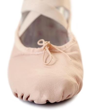 Buy S.Lemon Pink Leather Ballet Shoes for Girls & Women - Shared Sole Microfiber Dance Shoes (EU 28) | International Shipping Available - Buy Online on GoSupps.com
