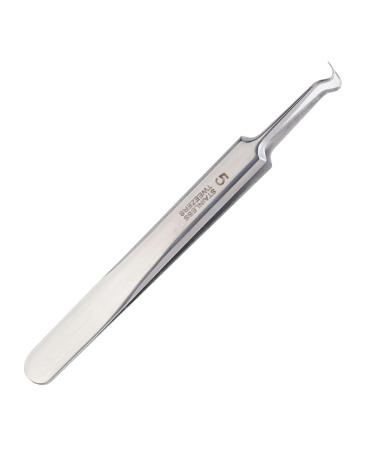 WNPXQNT Spuer-fine No. 5 Cell Pimples Blackhead Clip Tweezers Professional Acne Tools Beauty Remover and Pimple Accessories Salon Spots No. 5 Oblique Mouth Clip With Box One Size