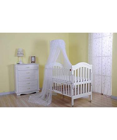 Baby Toddler Bed Dome Cots White Mosquito Netting - Palace-Style Crib Bedding Set - Buy Online on GoSupps.com