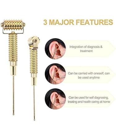 Alumers Multifunctional Acupuncture Points Detector Probe - Golden Micron Needle Ear Acupoint Massager for International Shipping - Buy Online on GoSupps.com