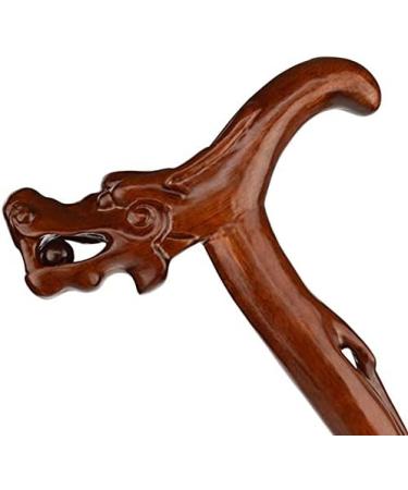 Wooden Cane Solid Walking Stick Crutch Solid Wood Mahogany Walking Stick Canes Canes Wooden Carved for The Rich Old Walking Walker Birthday Gifts Cane Cherry Sport for Elderly Senio - Buy Online on GoSupps.com