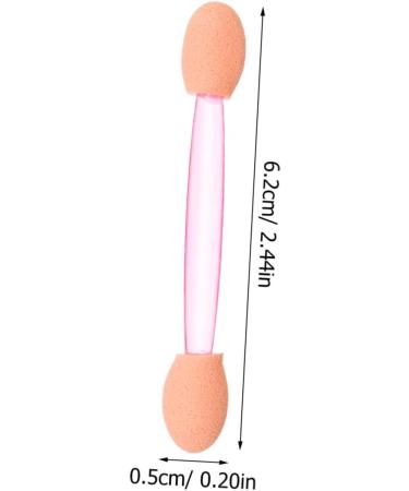 DRESSOOS 100pcs Eye Shadow Stick Dual-ended Eye Stick Brushes Dual Ended Makeup Brush Mini Rubber Cotton Pink 6.20X0.50X0.50CM Pink - Buy Online on GoSupps.com