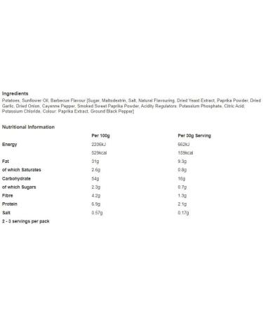 McCoy's Sharing Bag Crisps 65g - Pack Of 20 (Bangin' BBQ) - Buy Online on GoSupps.com